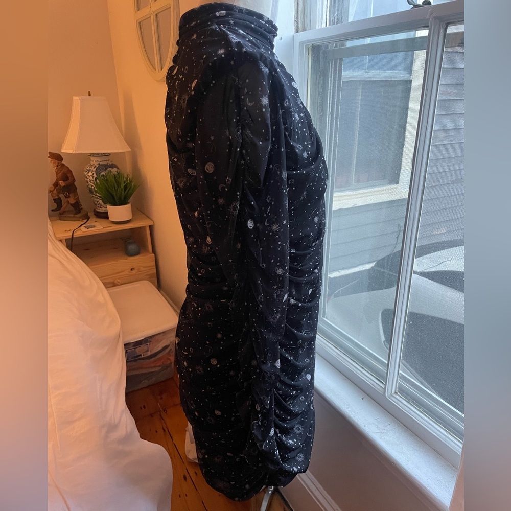 Wild Fable Ruched Celestial Mini Dress - Picture 4 of 11